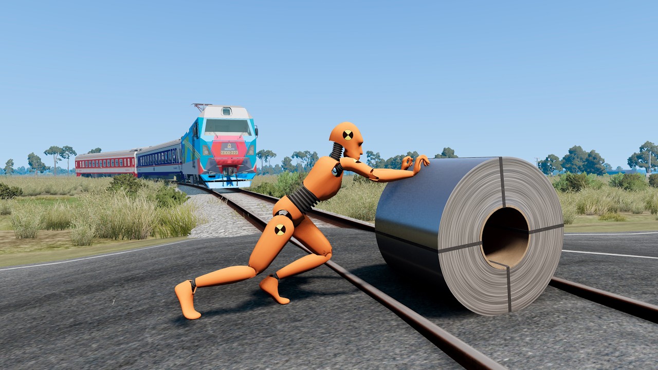 Dummy's Bad Day 😱 - Train Accidents #27 | BeamNG.drive
