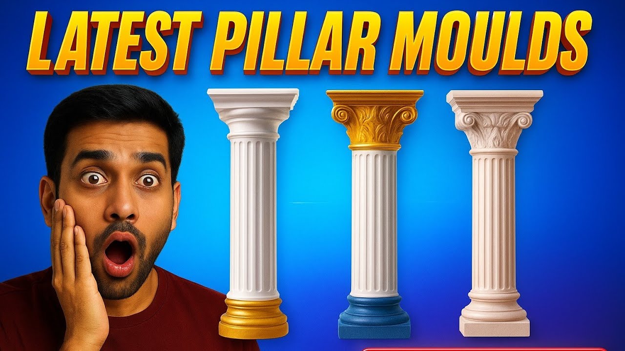 Latest pillar moulds | Fiber ka farma se cement ka dhalai || RCC Casting || Pilar ka farma