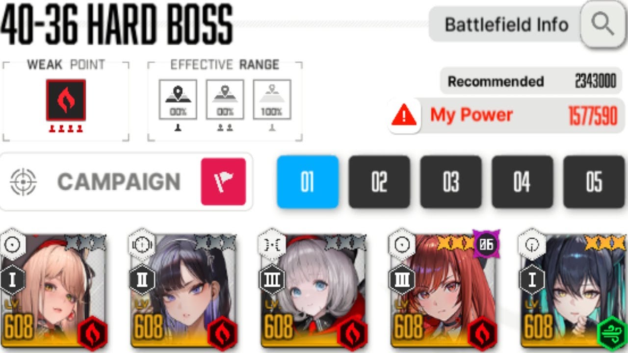 [NIKKE] 40-36 HARD BOSS | 1 577 590 CP
