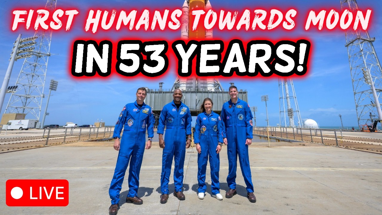 Artemis II Launch LIVE: First Humans Beyond Earth Orbit to the Moon in 53 Years! 🚀🌕