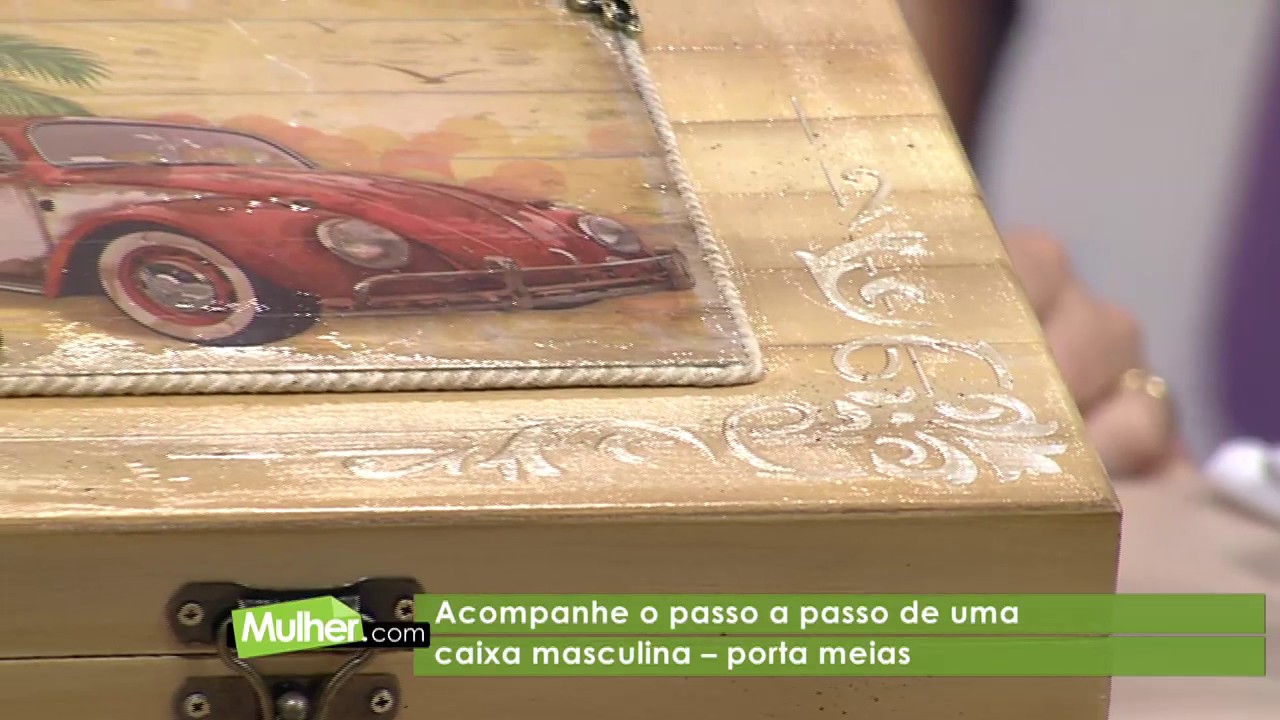 Caixa Masculina Porta Meias por Rose Rodrigues - 28/07/2017 - Mulher.com - P1/2