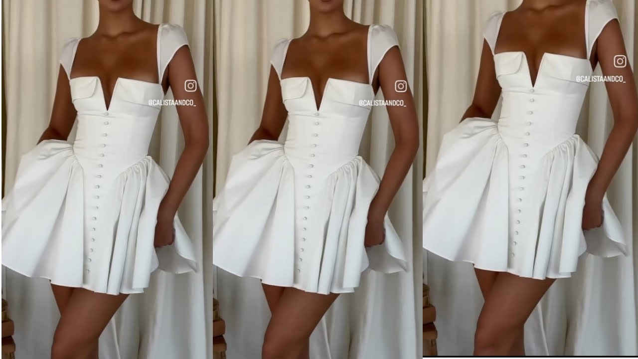 How to Draft a Stylish Gown with side Gathers #sewingtutorial #fashion