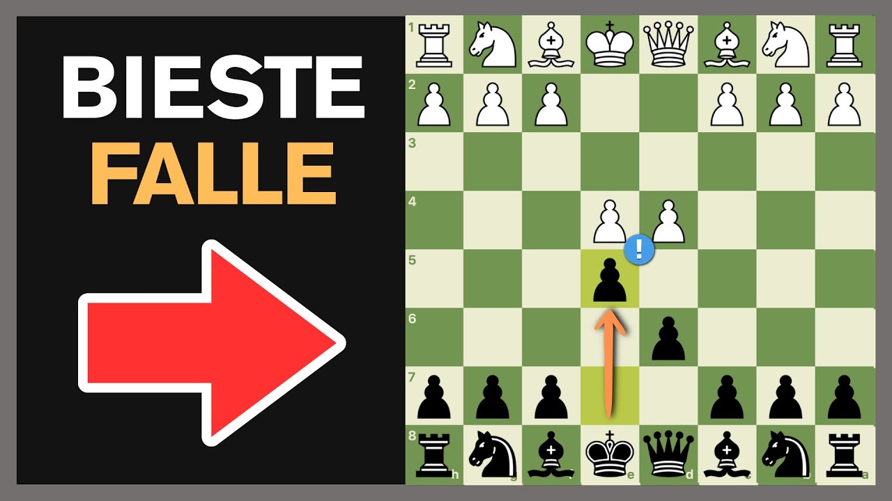 Die BESTE Schachfalle mit Schwarz (funktioniert immer)