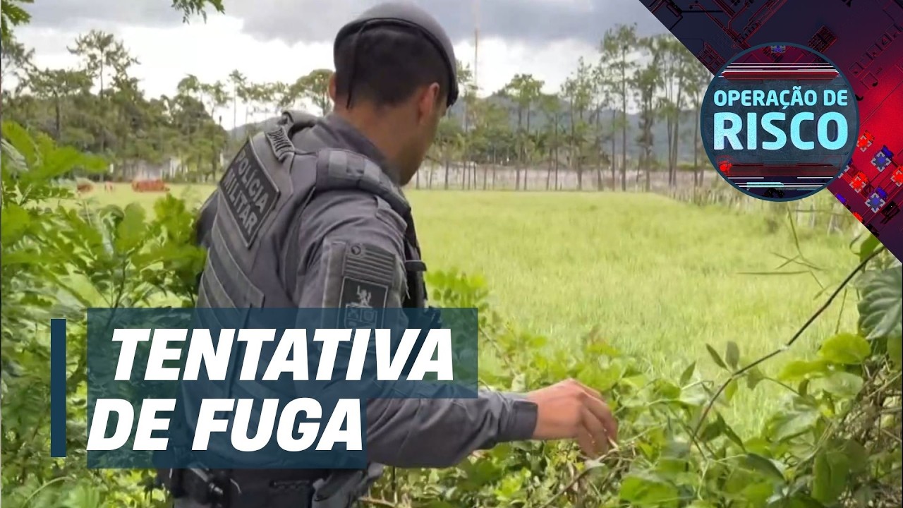 Homem comete tentativa de fuga após anúncio de prisão pela PM