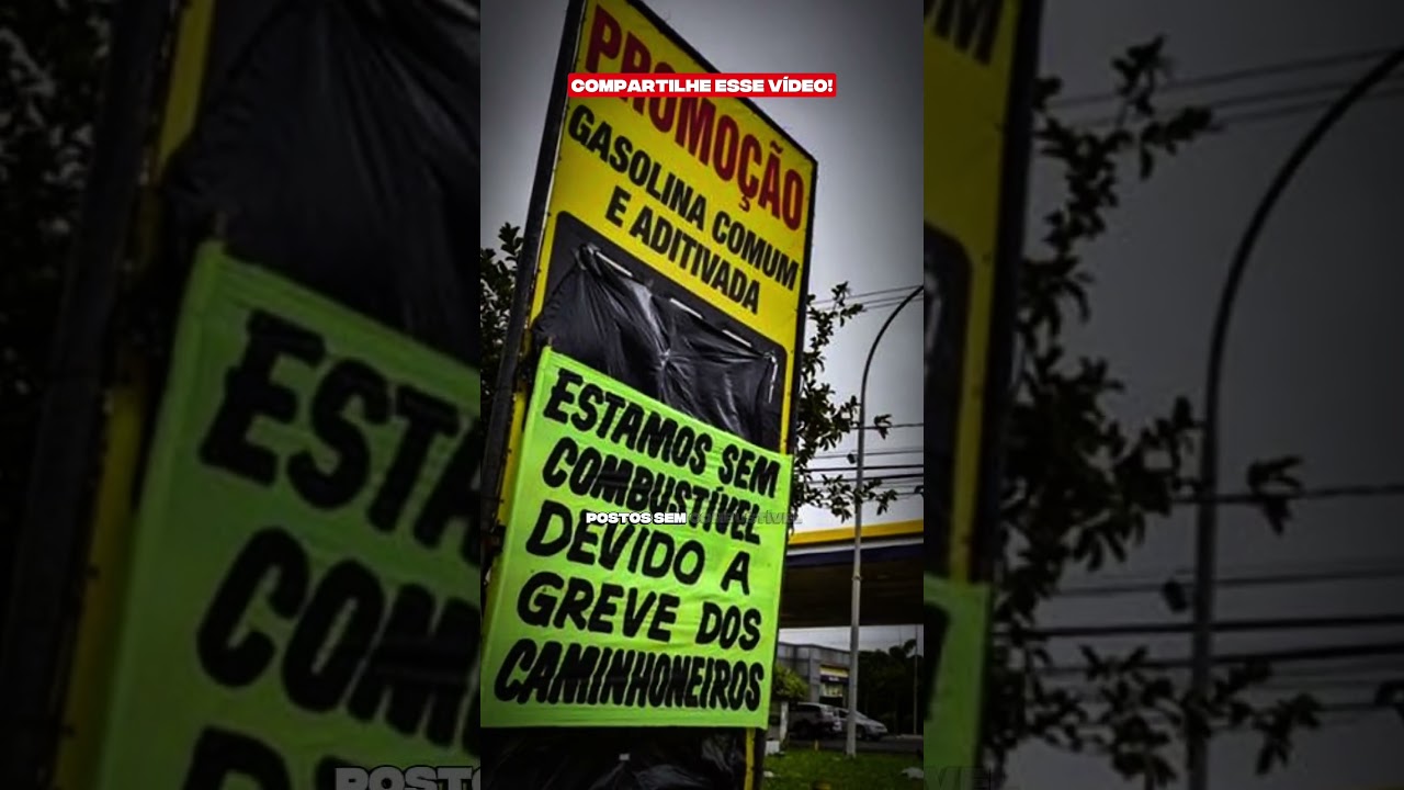 Mais uma greve dos caminhoneiros! #noticias #grevedoscaminhoneiros #brasil