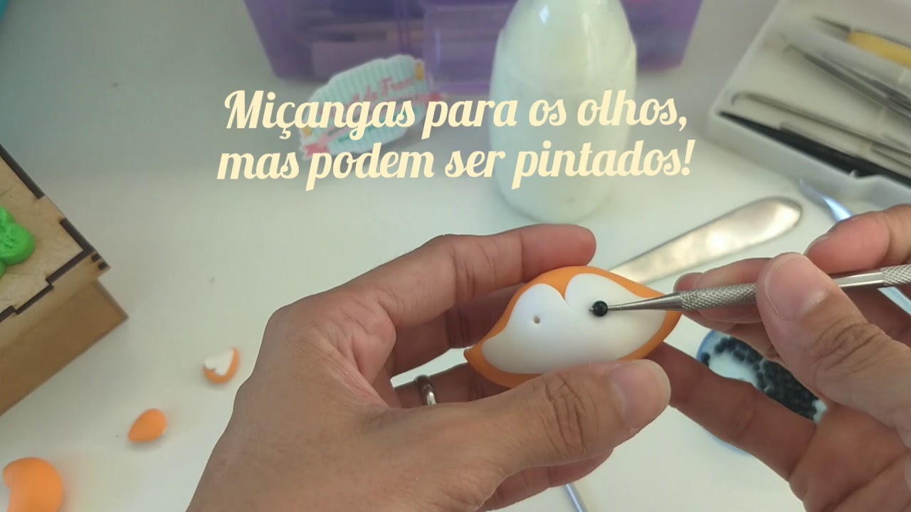DIY Passo a passo raposinha em biscuit na caixa de mdf