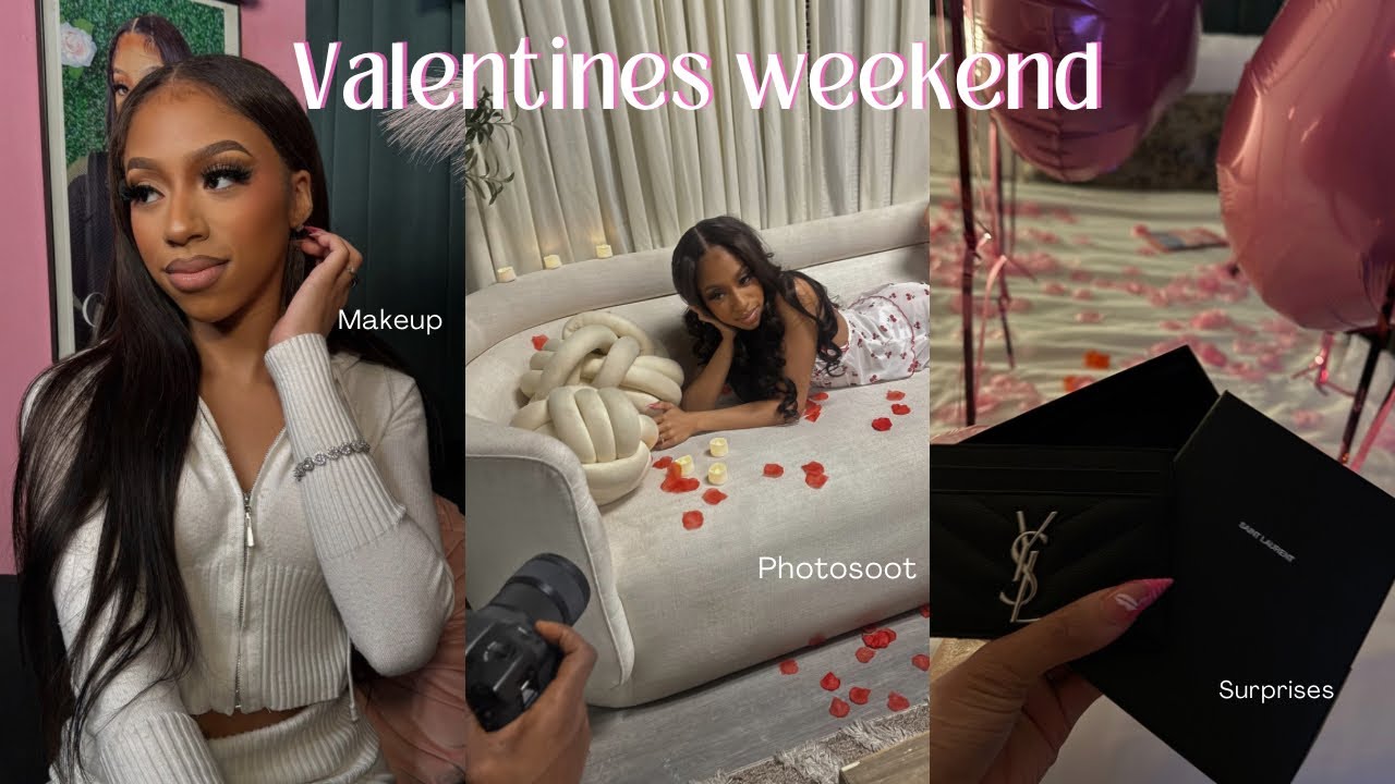 VLOG: Valentine’s Day Weekend! || Photoshoot , Girls night , ￼surprises + MORE
