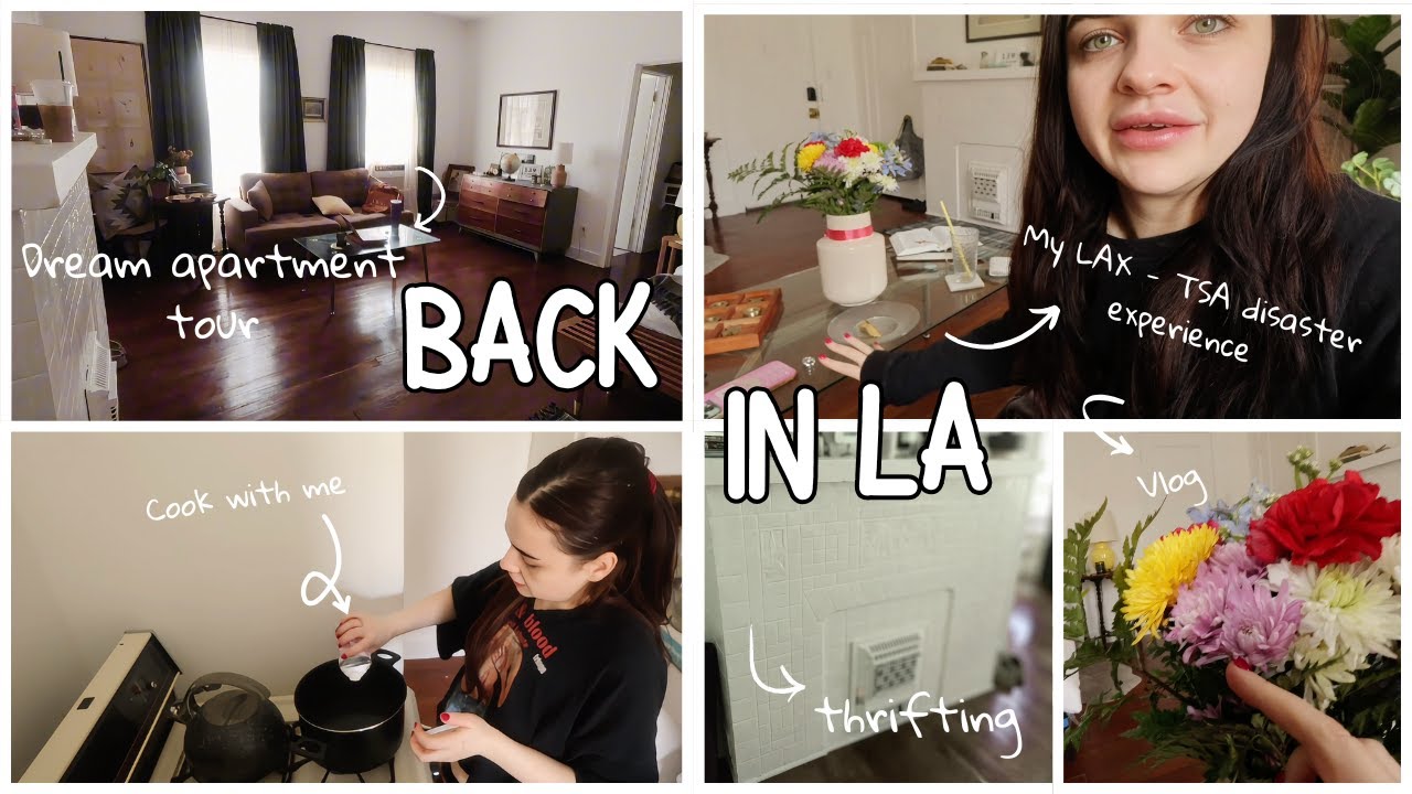 BACK TO LA | Travel diaries, thrifting, cook with me ✨