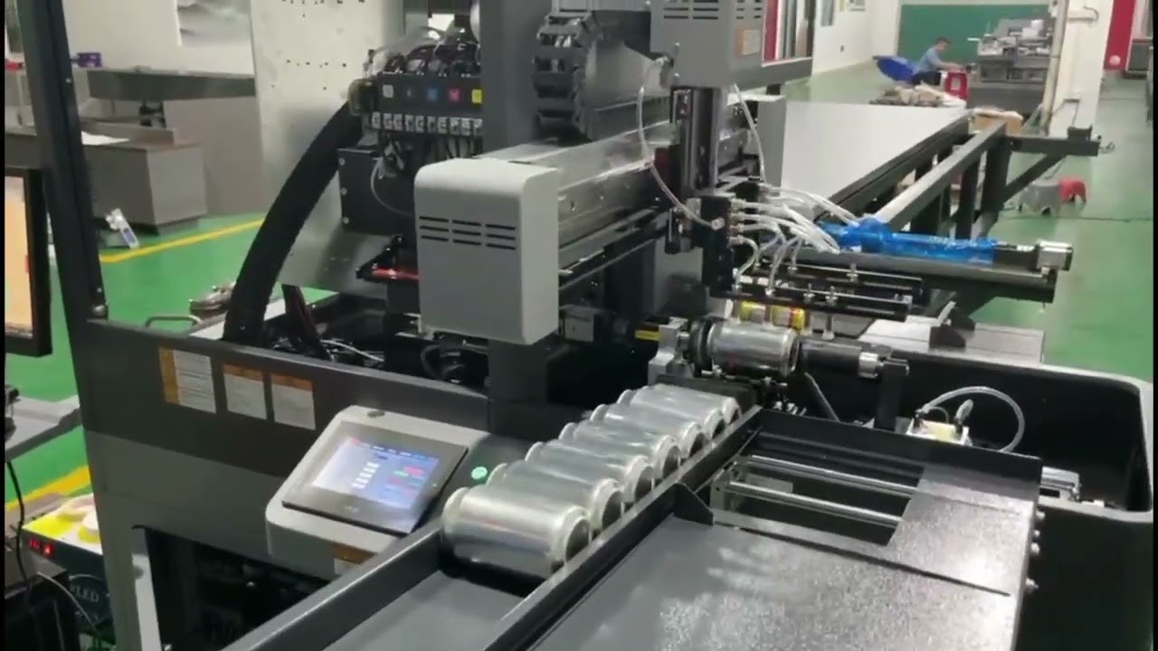 High speed cylinder UV printer 360 rotary uv bottle printer for aluminum cans plastic bottles