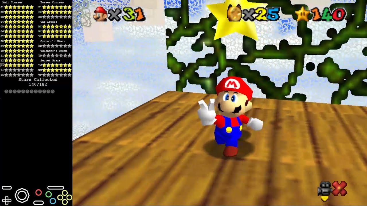Super Mario Treasure World - [C13]Bramble Castle(Savestateless)