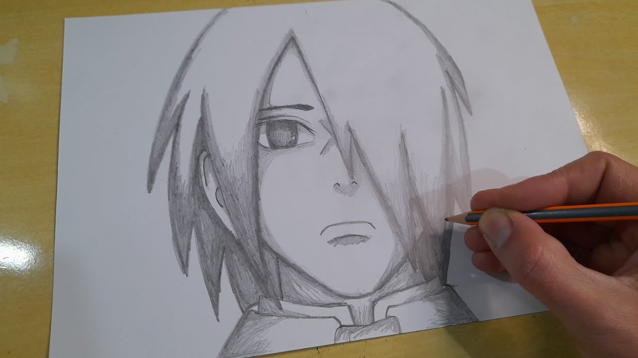 FACIL DE DESENHAR COMO DESENHAR SASUKE ADULTO passo a passo