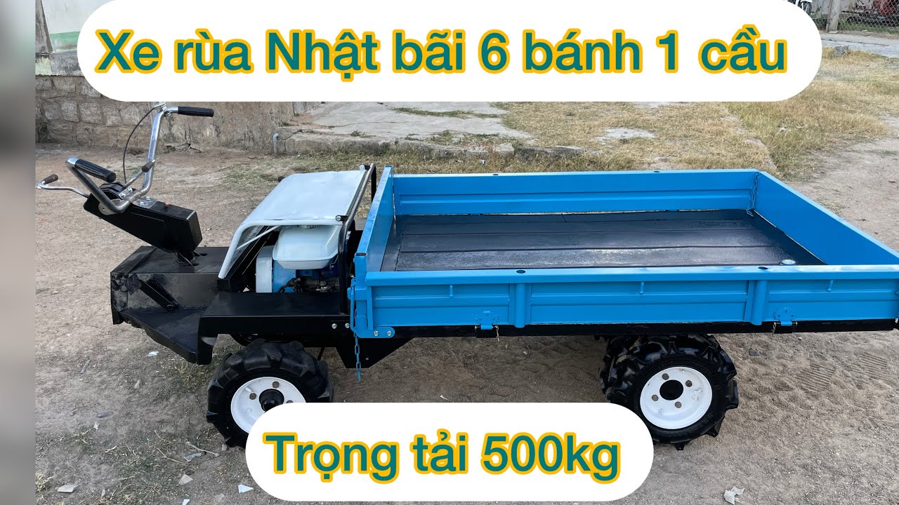 Xe rùa 6 bánh 1 cầu, trọng tải 500kg, bà con nào quan tâm LH e ạ 😊