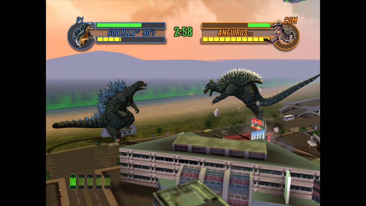 Godzilla: Save The Earth - Godzilla 90's VS. Anguirus (HARD)