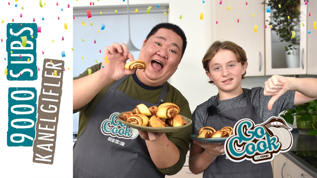 DIY Kanelgifler på to måder | Tag 9000 subs challenge med GoCook by Coop