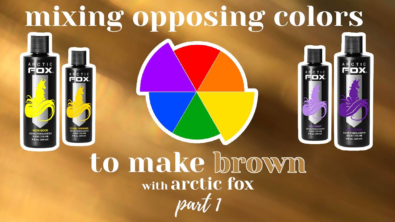 Yellow and Purple to make BROWN with Arctic Fox | Part 1