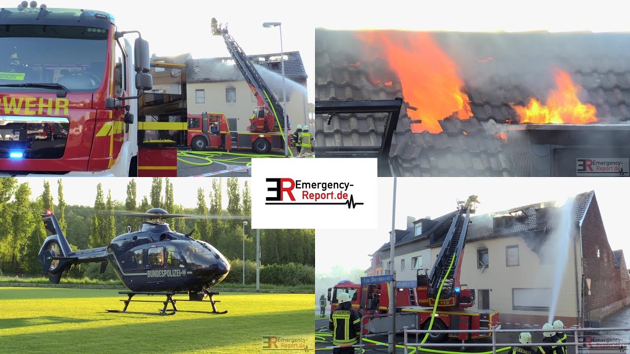 [GROSSEINSATZ IN GREVENBROICH] - Tödlicher Wohnhausbrand mit Menschenrettung -