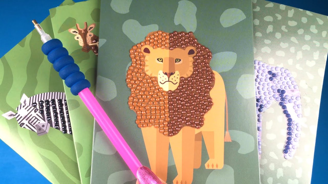 Kruidvat Diamond Painting wenskaarten van dieren