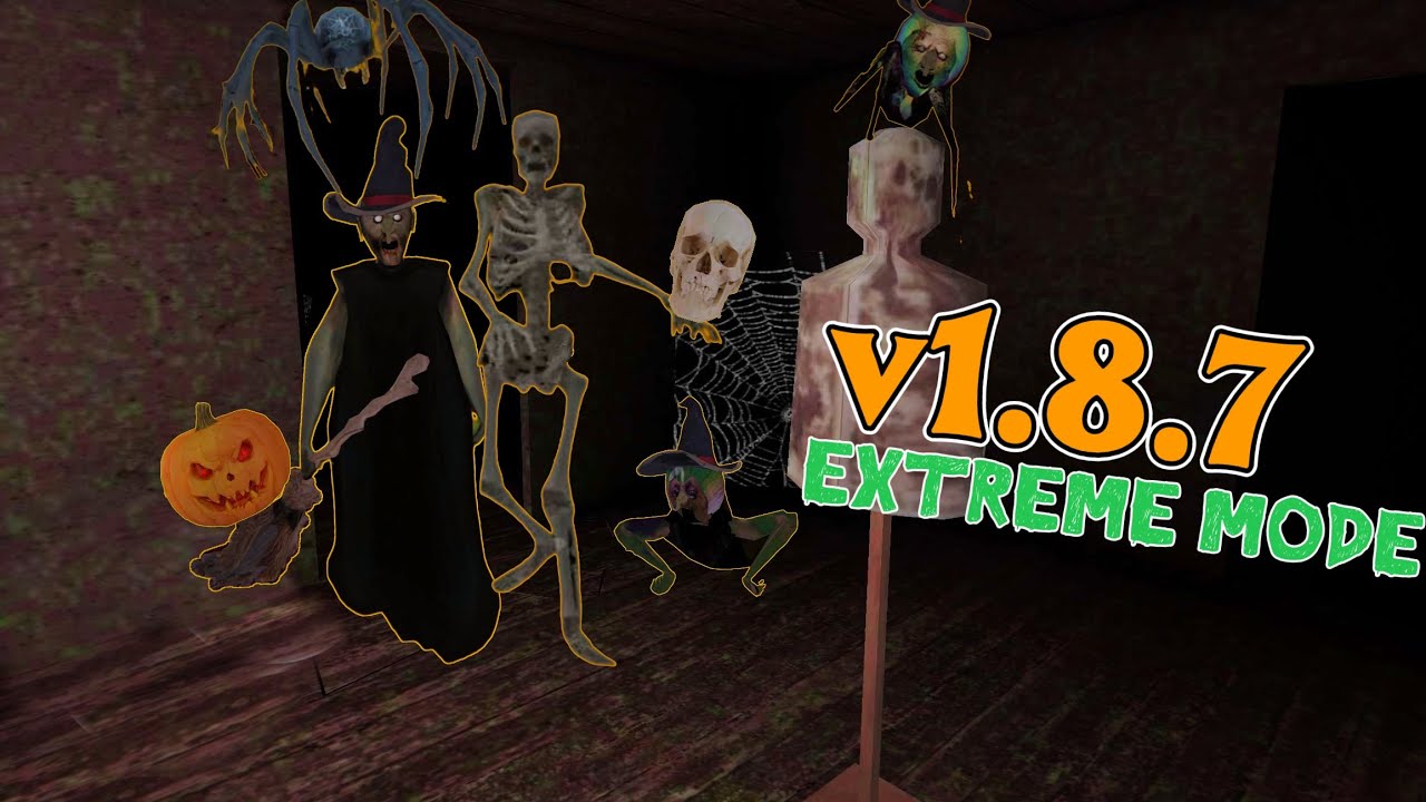 Granny v1.8.7 in Extreme Mode (Halloween Theme)