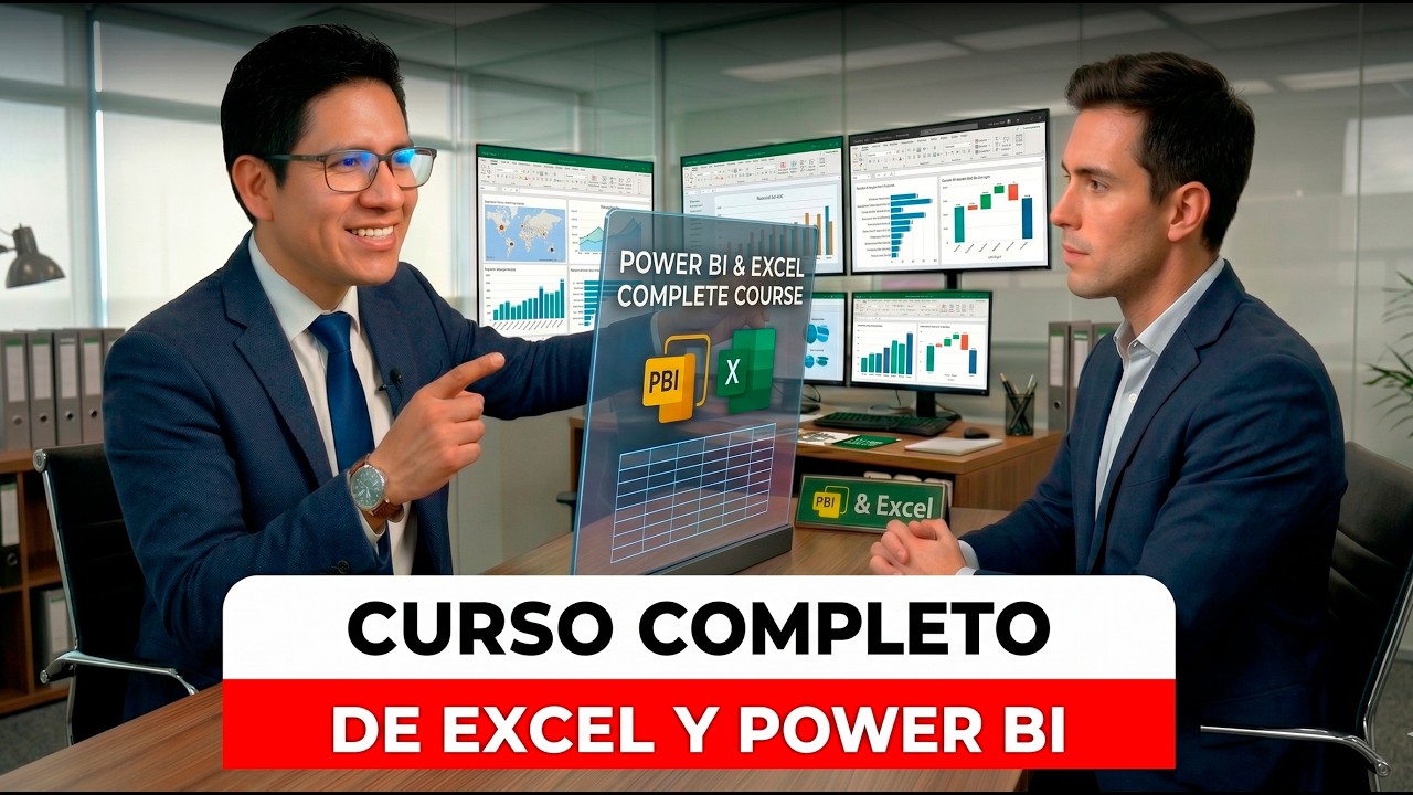 Curso Completo de Capacitaci&oacute;n en Excel, Power BI e Inteligencia Artificial