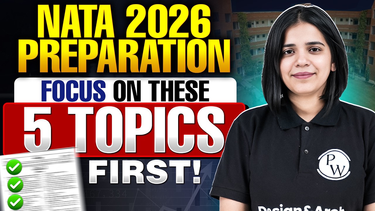 Top 5 Most Important Topics for NATA Exam | Smart Preparation Strategy