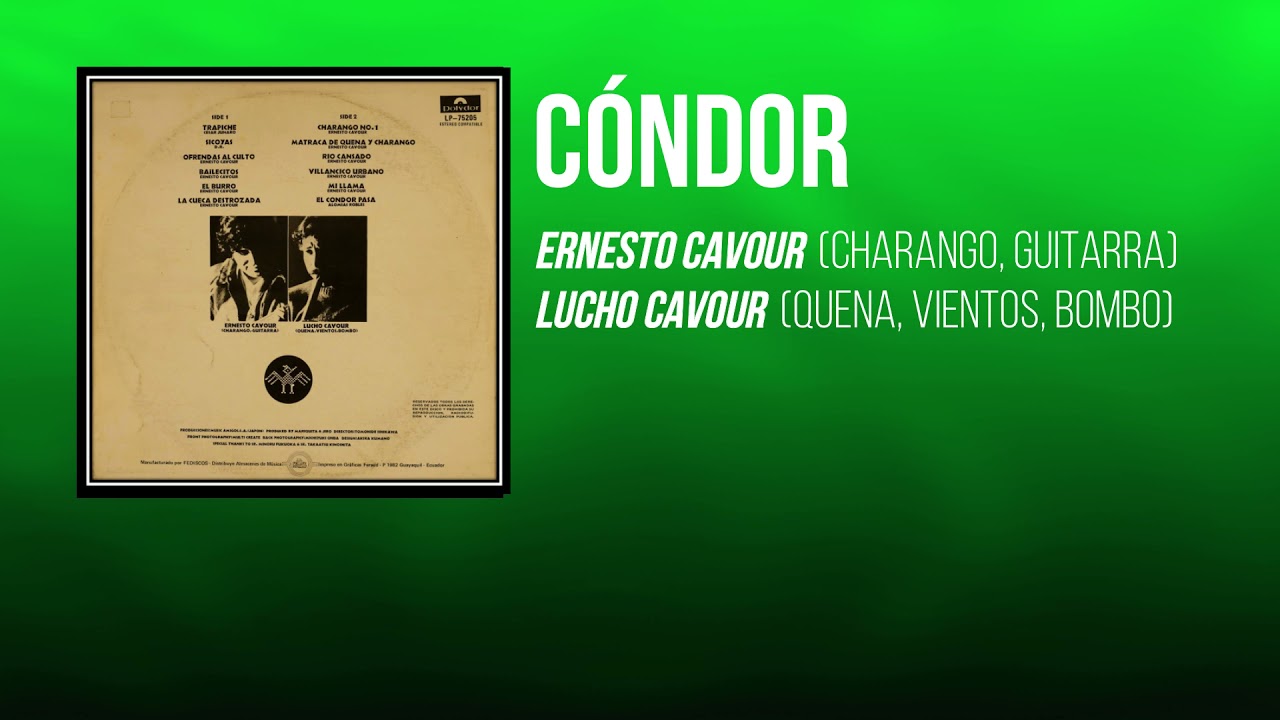 Ernesto Cavour - Lucho Cavour - Cóndor (1981)
