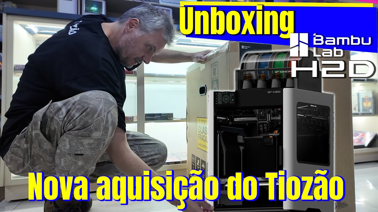 Unboxing Impressora Bambu Lab H2D