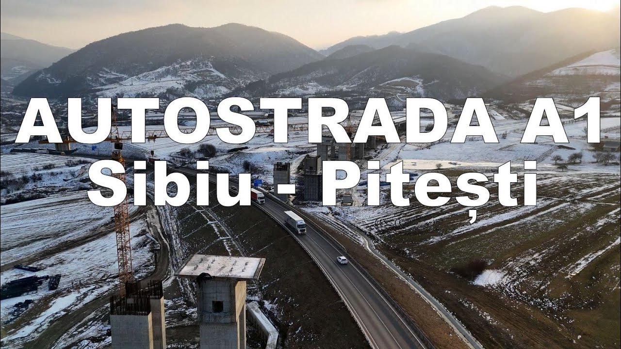 ȘANTIER. Autostrada Sibiu - Pitești. Viaductele de la Boița