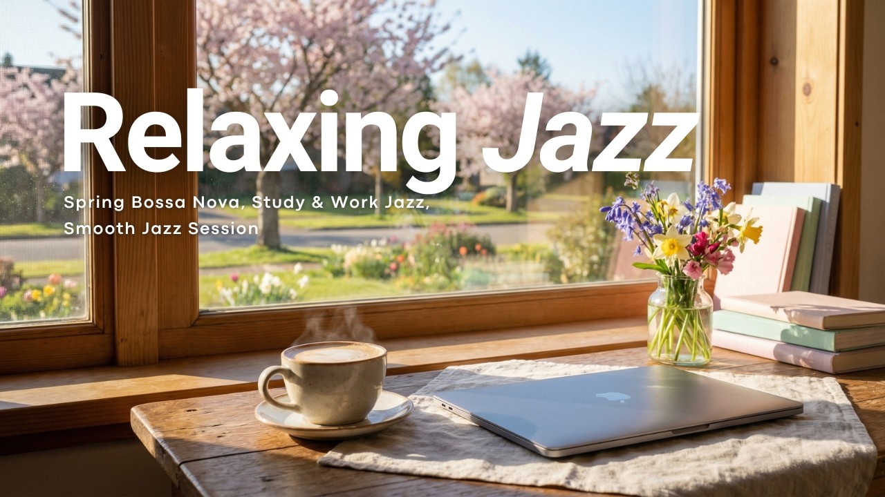 Relaxing Spring Bossa Nova Caf&eacute; ☕ Study & Work Productivity Music