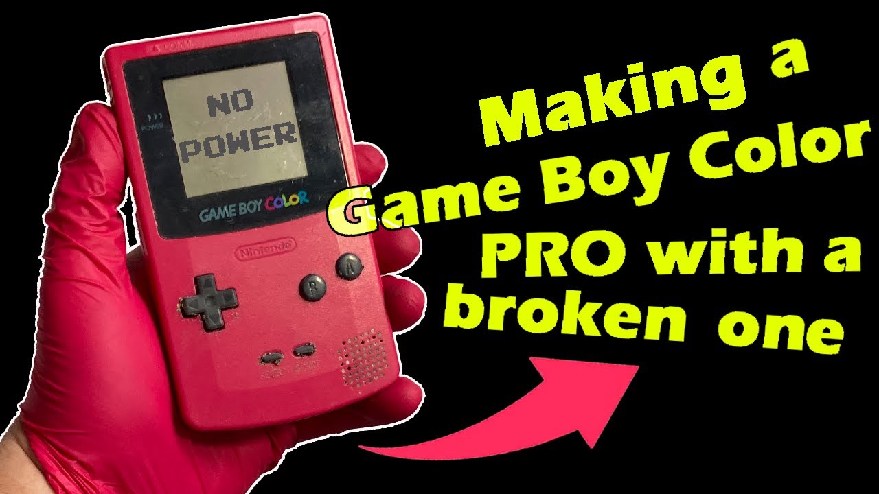 Making a Game Boy Color PRO with a broken one