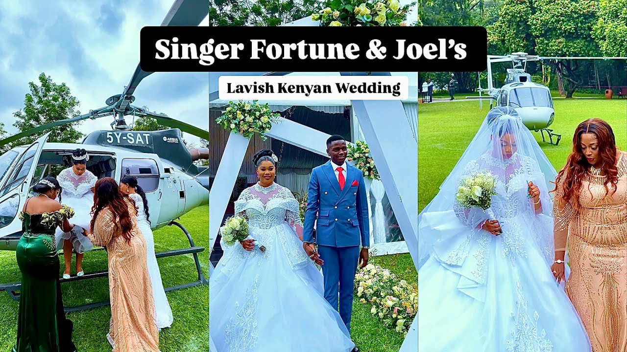 Gospel singer Fortune & Joel’s Lavish Kenyan Wedding (BAHATI surprise Performance)