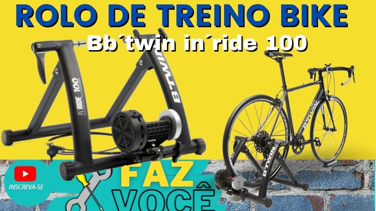 Rolo de treino bike in'ride 100 b'twin – Instalação e Detalhes funcionais