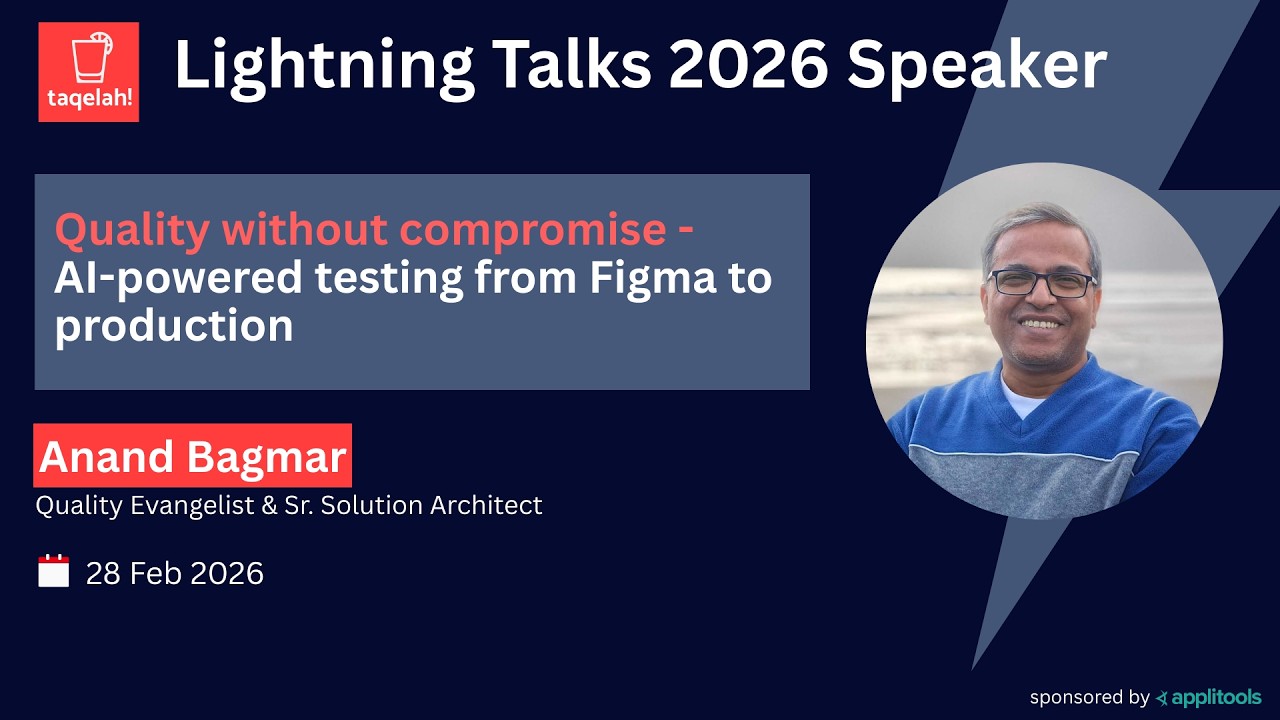 Quality Without Compromise: AI-Powered Testing from Figma to Production by Anand Bagmar