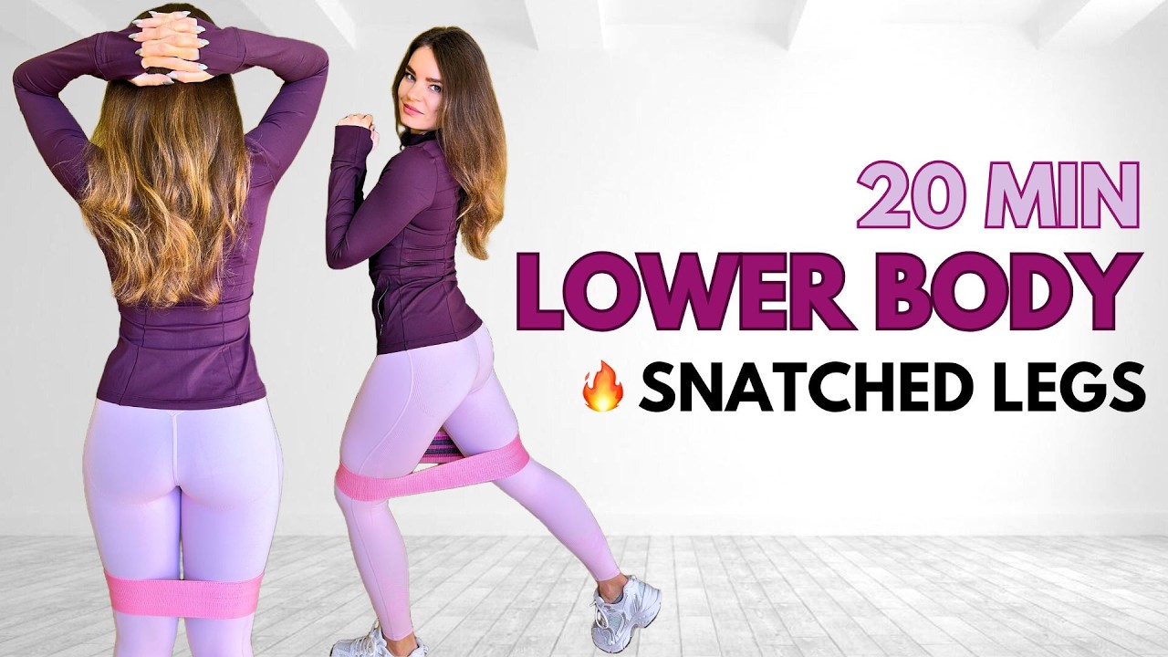20 MIN LEGS & BOOTY SCULPT  HIIT - Toned & Defined | All Standing, Resistance Band