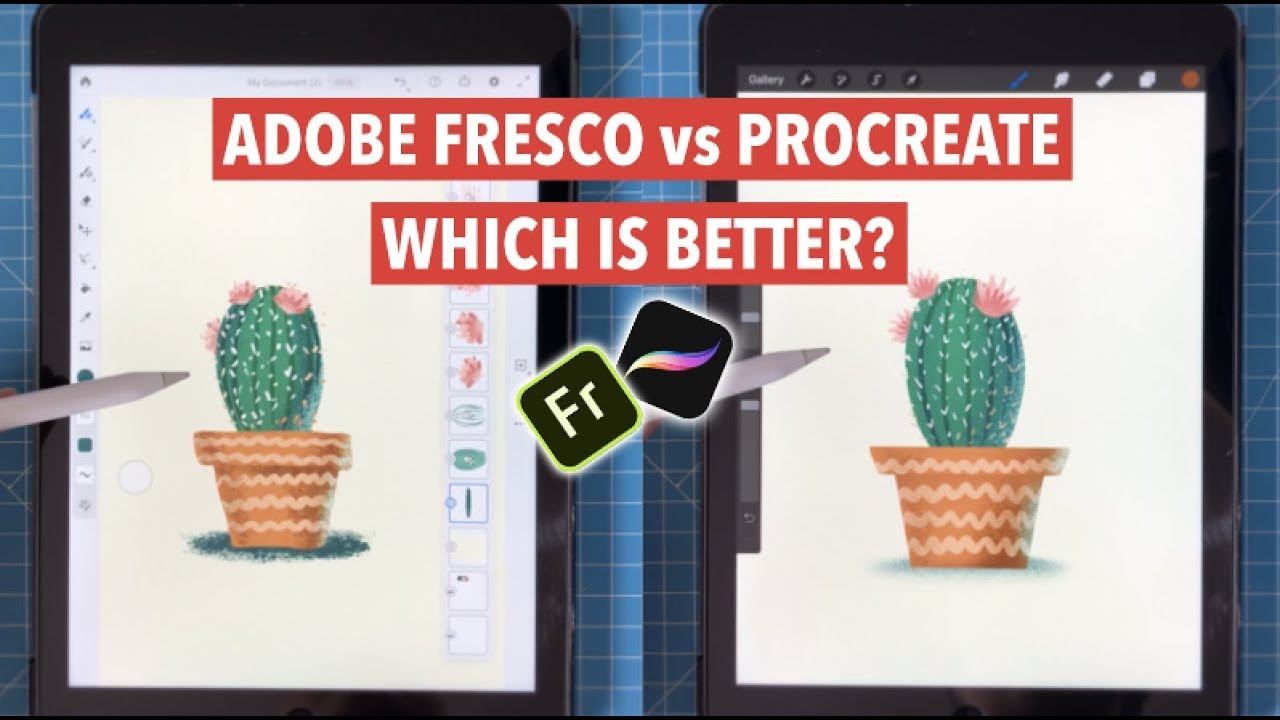 Adobe Fresco vs Procreate: I didn´t expect that | iPadPro Art Software Review and Comparation