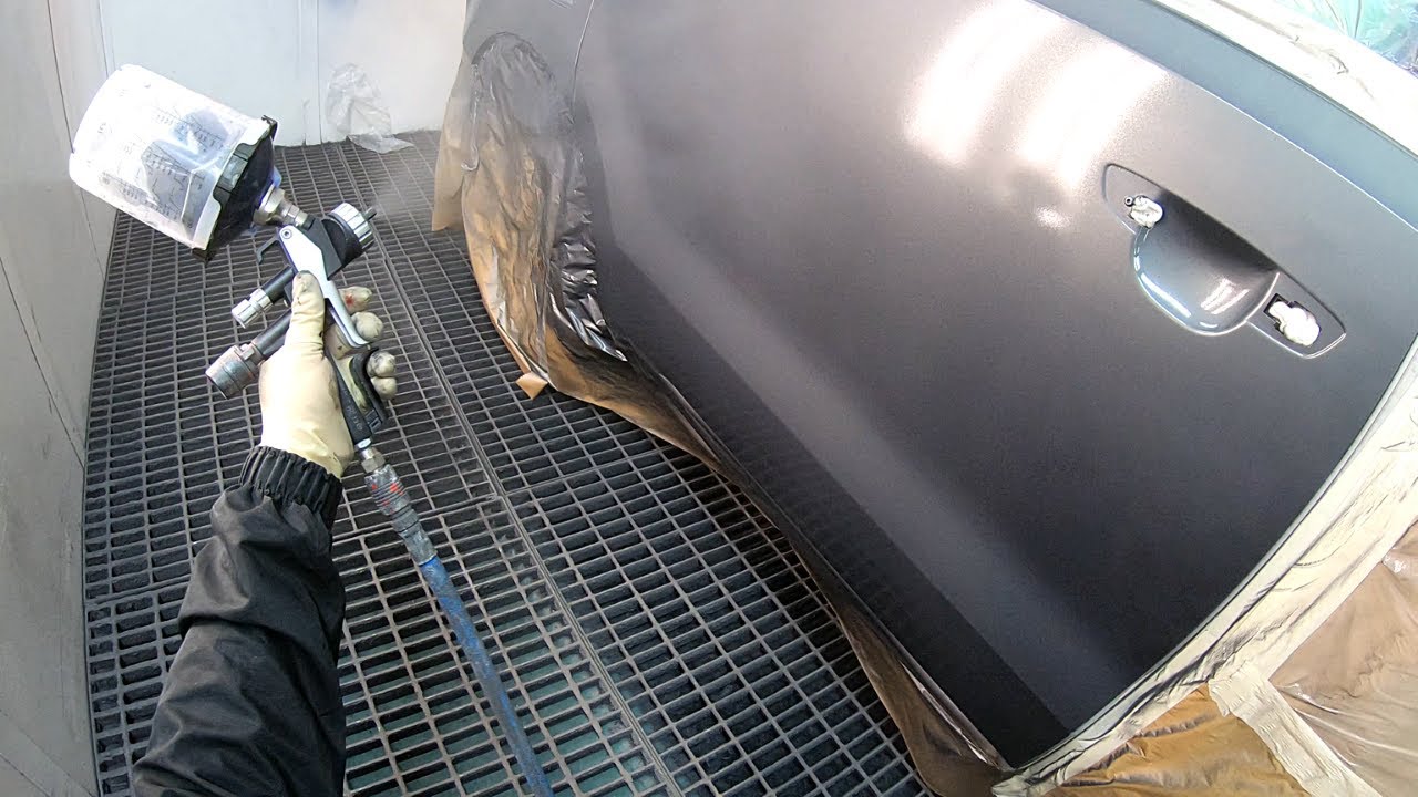 Car painting | Sata 5000 RP / Iwata Pininfarina | Blending water base | High gloss UHS Clear coat