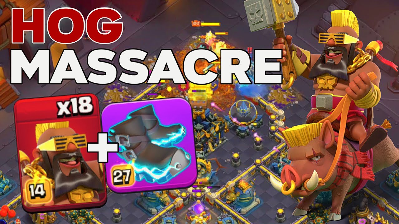 Best TH17 Sui Hero Super Hog Rider Crushing Legend League Before Update!