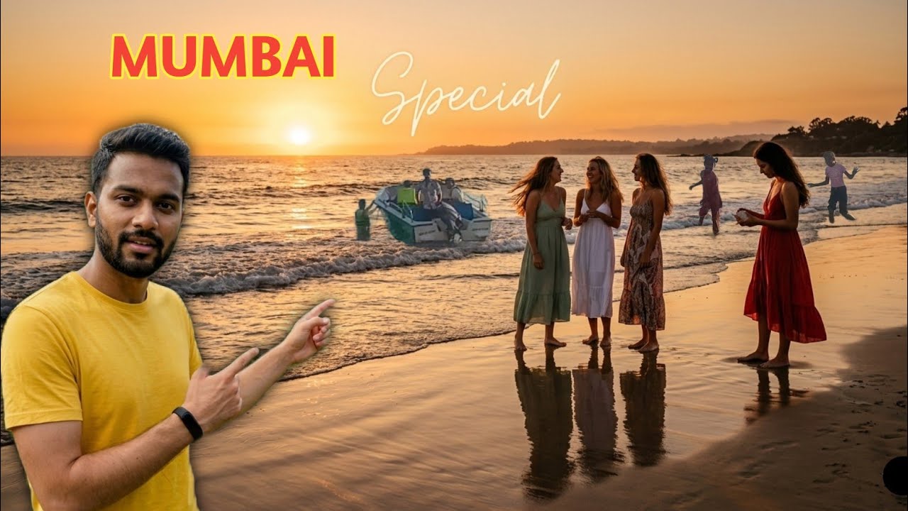 Mumbai Versova Beach Evening Life 🌅 || Beautiful Sunset View & Fun Moments at the Sea ⛱️ 