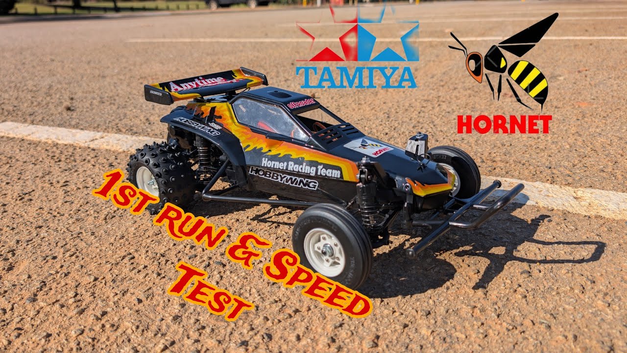 Tamiya Hornet Evo First run and speed test