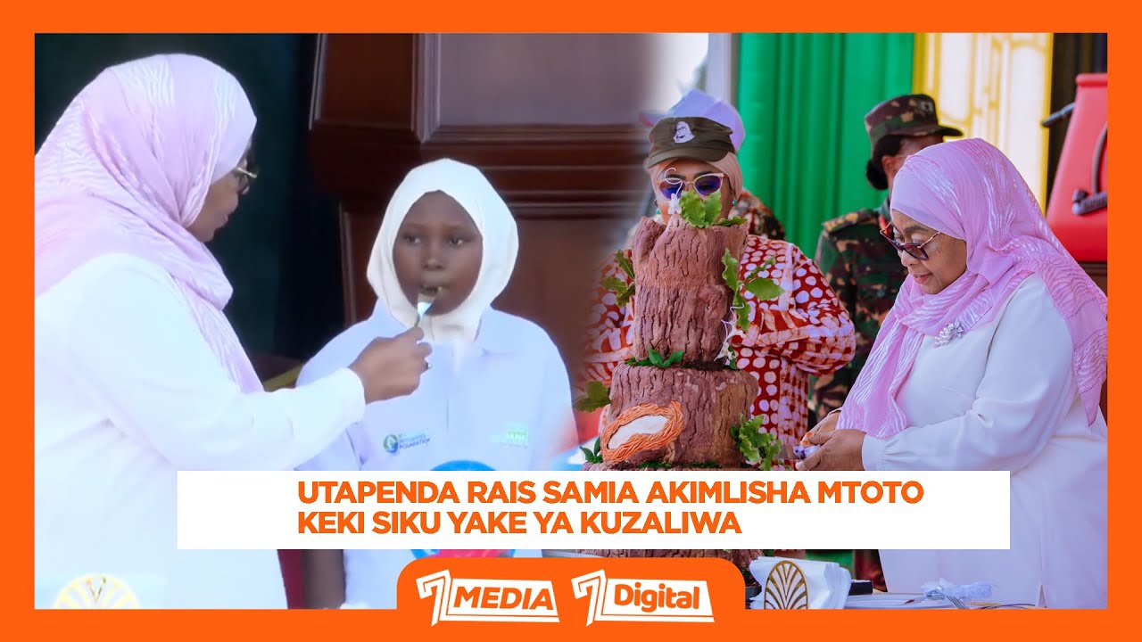 TAZAMA RAIS SAMIA AKIKATA KEKI YA MTI SIKU YAKE YA KUZALIWA/UTAPENDA