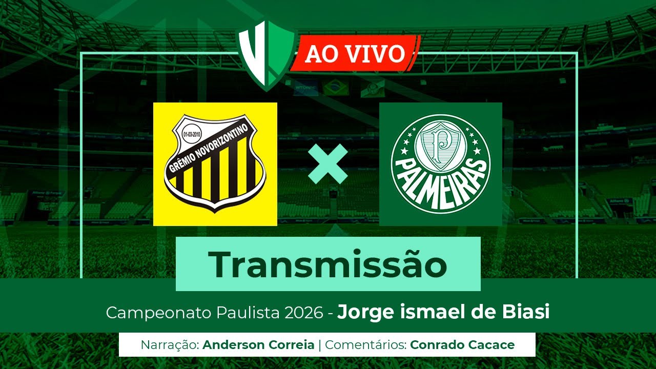 Novorizontino x Palmeiras - Transmissão ao vivo!