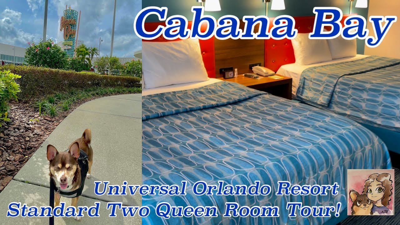 Cabana Bay Standard Two Queen Room Tour | Universal Orlando