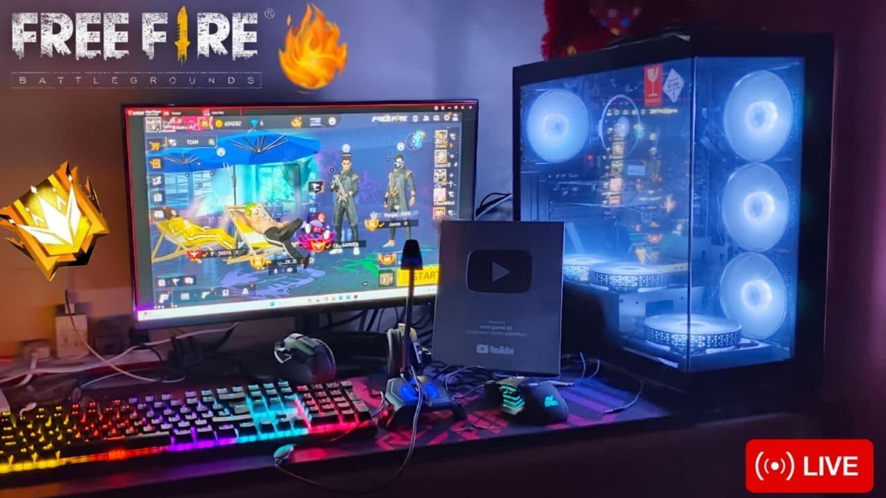 Free fire Live 💫 You ID Cheek 💥 ON Road 300K  #freefirelive #gyangaming #totalgaming