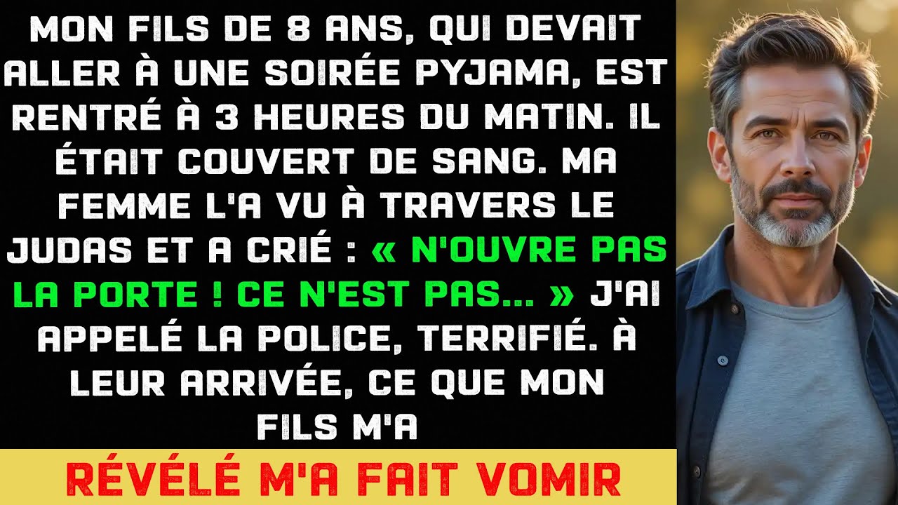 Mon fils rentra couvert de sang, ma femme hurla « NE LE LAISSE PAS ENTRER » — Puis révéla...