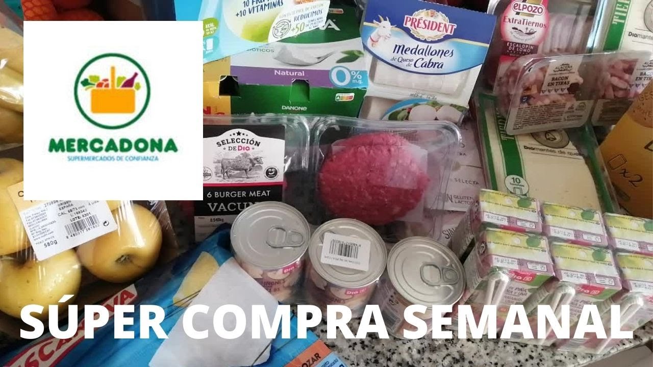Súper compra Semanal. Comida saludable. #CompraSemanal #Mercadona #comidasaludable