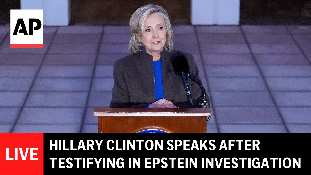 LIVE: Outside building as Hillary Clinton testifies in House Epstein investigation