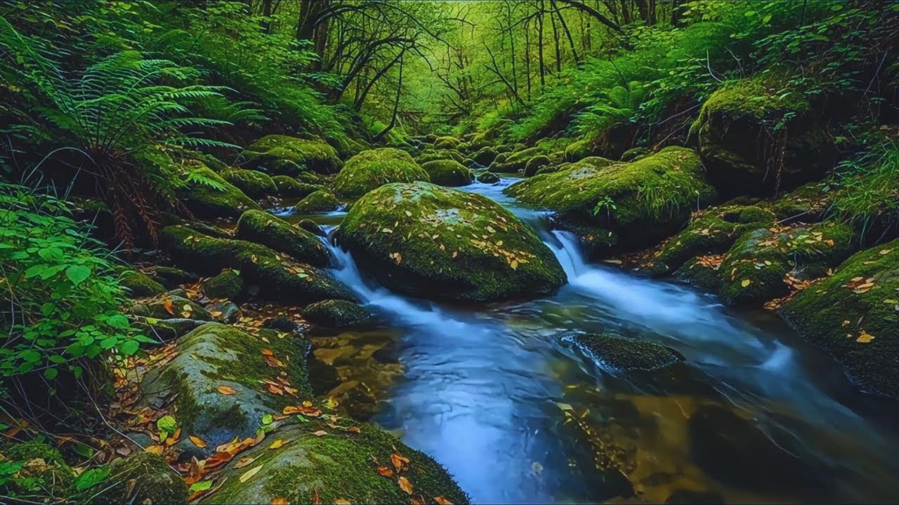 AMAZING Relaxing Forest River 🌿 Melt Away Stress, Deep Sleep & Peaceful Birds Nature Sounds