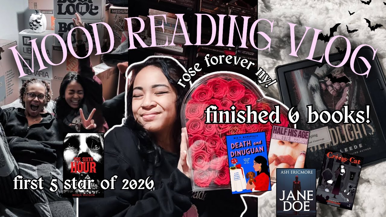 Видеоблог о чтении в настроении | Прочитала 6 книг + распаковка набора Rose Forever NY 🌹