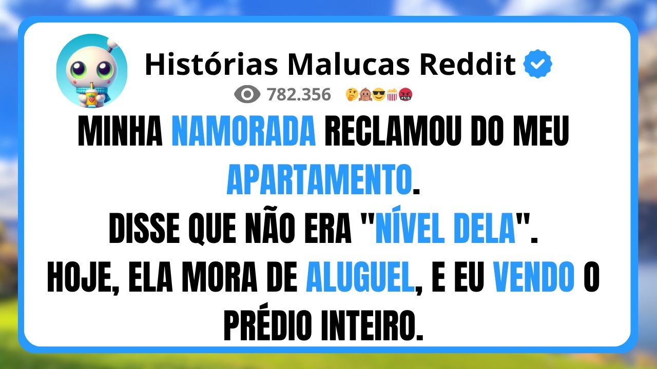MINHA NAMORADA RECLAMOU DO MEU APARTAMENTO.DISSE QUE NÃO ERA 