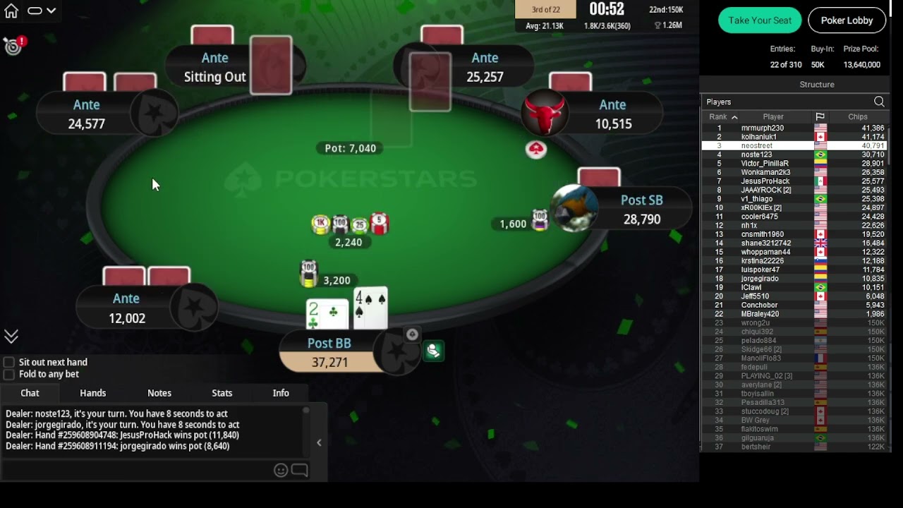 50K Bankroll Builder tournament on PokerStars, 02/05/2026