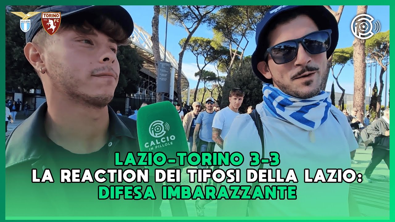 LAZIO-TORINO 3-3 | La REACTION DEI TIFOSI fuori lo Stadio Olimpico dopo il pari contro il Torino